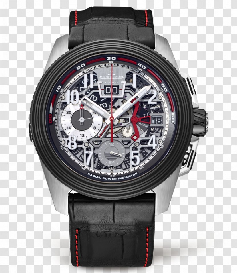 International Watch Company Jaeger-LeCoultre Clock Chronograph - Accessory - Jaeger Hollow Black Sports Male Transparent PNG