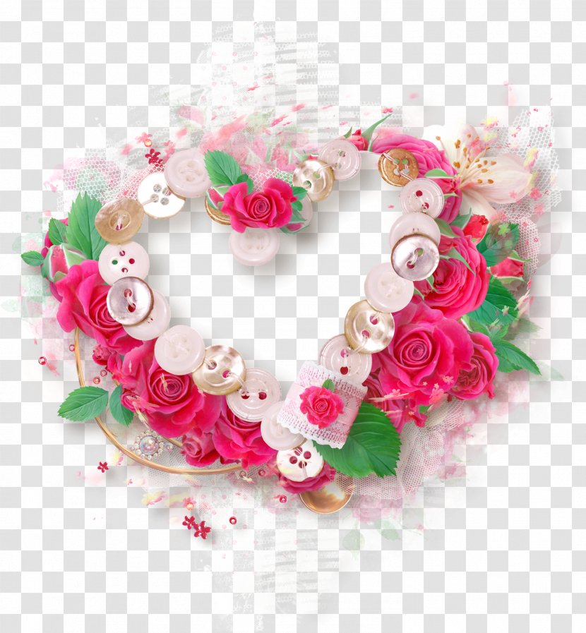 American Cocker Spaniel English Floral Design - Pink - Heart Transparent PNG