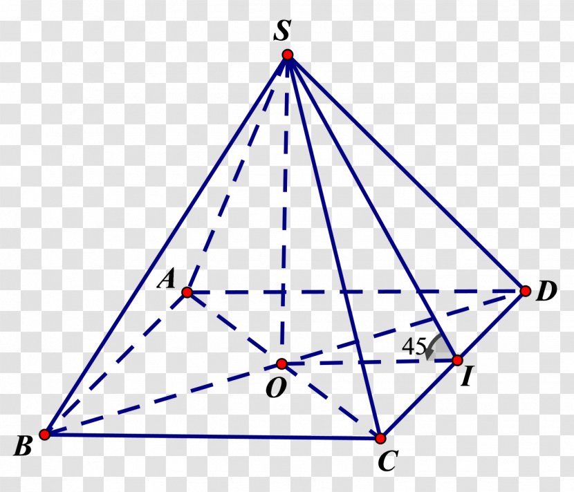 Triangle Pyramid Square Diagonal - Diagram Transparent PNG