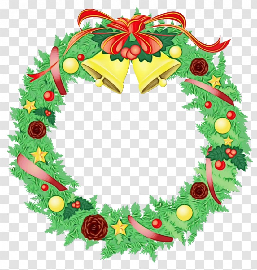 Christmas Bell Drawing - Wreath - Ornament Transparent PNG