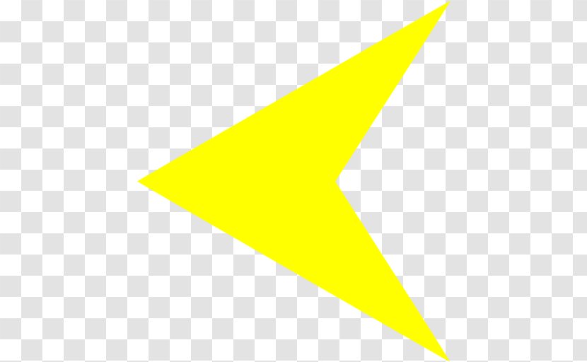 Triangle Line Brand - Yellow Arrow Label Transparent PNG