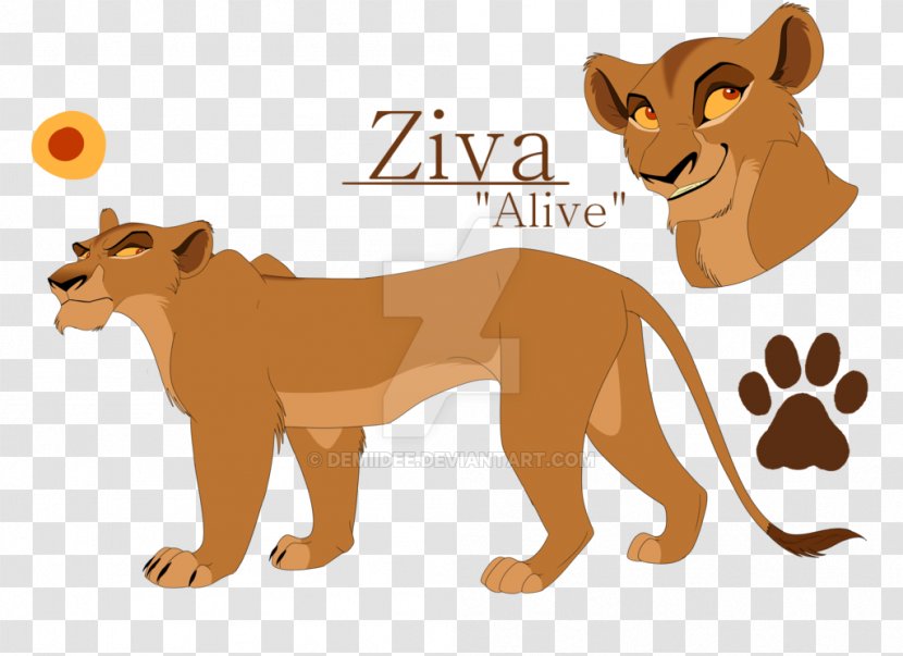 Zira Simba Nala Vitani Scar - Terrestrial Animal Transparent PNG