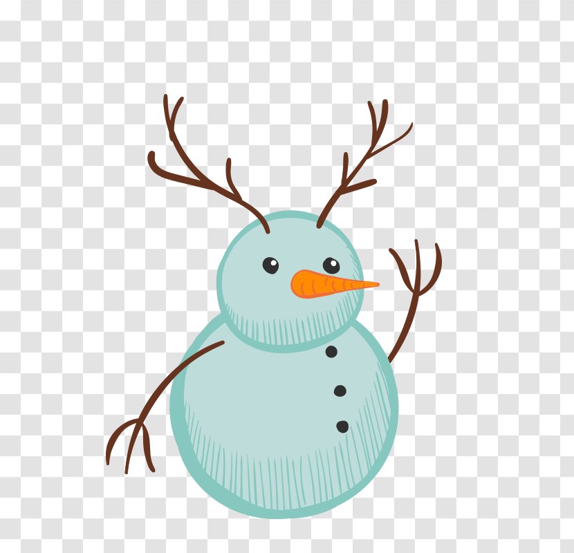 Snowman Branch Clip Art - Creative Christmas Transparent PNG