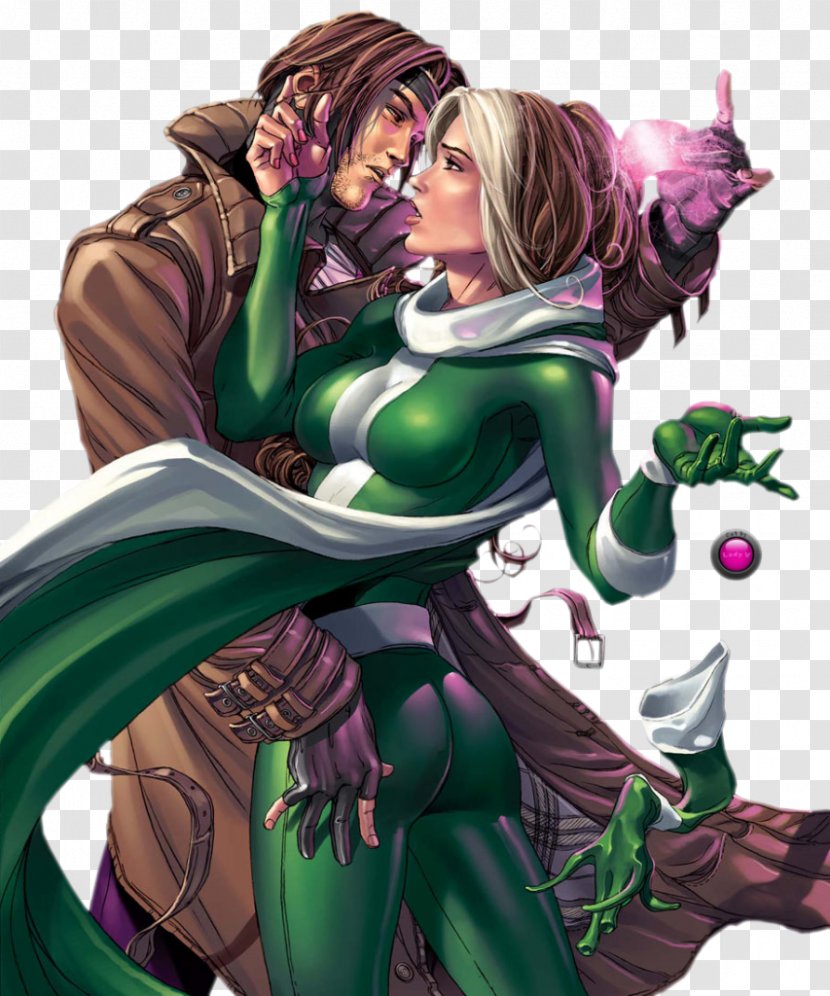 Rogue Gambit Professor X Storm X-Men - Tree - Kiss Transparent PNG