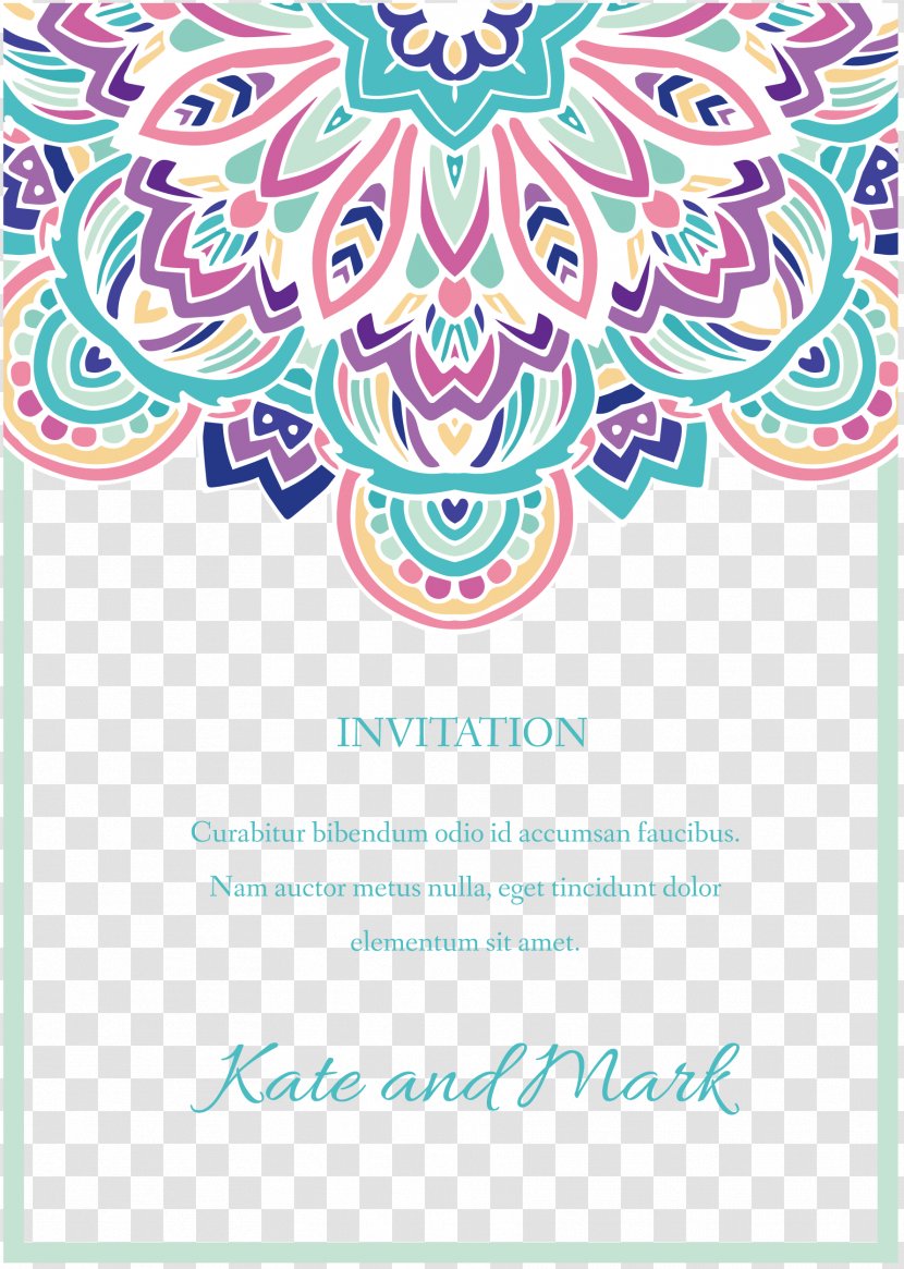 Greeting Card - Illustration - Beautifully Invitation Border Transparent PNG