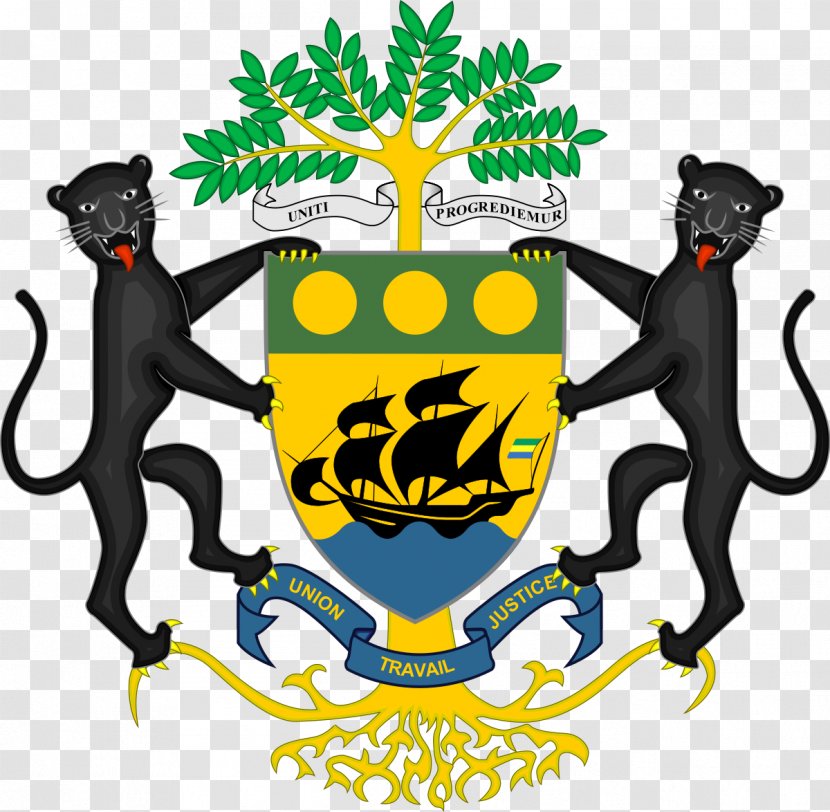 Coat Of Arms Gabon Flag Armed Forces - National Emblem Transparent PNG