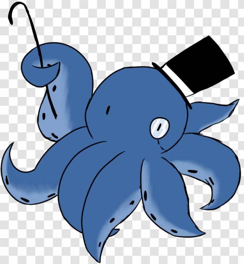Octopus Cobalt Blue Cephalopod Clip Art - Cartoon - Octopus-cartoon Transparent PNG