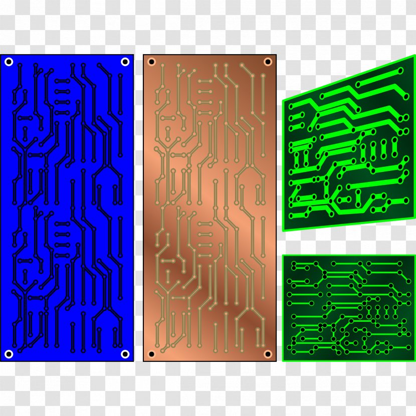 Printed Circuit Board Electronics Electronic Pixel Clip Art - Rectangle - Pcb Cliparts Transparent PNG