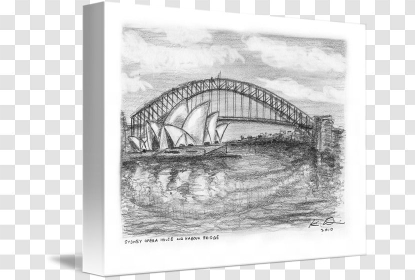 Sydney Harbour Bridge Opera House Arch Art Sketch Transparent PNG