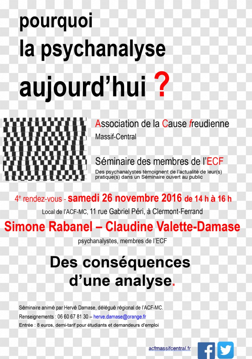 Psychoanalysis Document Clermont-Ferrand Le Poinçon Psychoanalyst - Number - Membership Transparent PNG