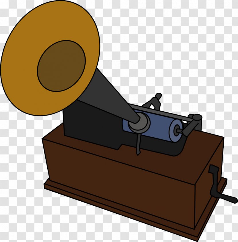 Phonograph Record Cylinder Clip Art - Heart - Speaker On The Player Transparent PNG