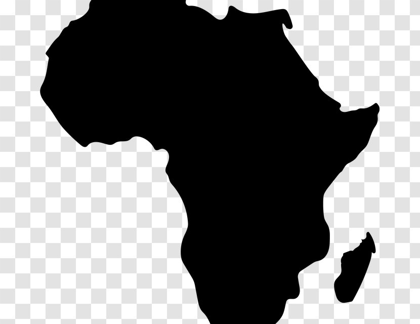 Africa Royalty-free Silhouette - Monochrome - Continent Transparent PNG