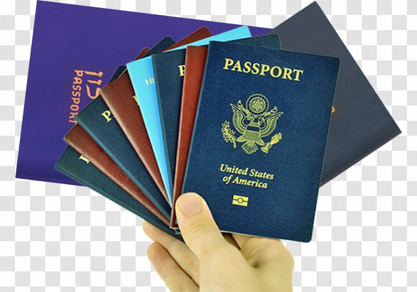 United States Passport Travel Visa Indian - Stack Of Different Colored Material US Transparent PNG