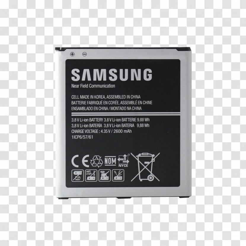 Samsung Galaxy Grand Prime On5 J5 J2 J3 - Electronic Device - Battery Transparent PNG