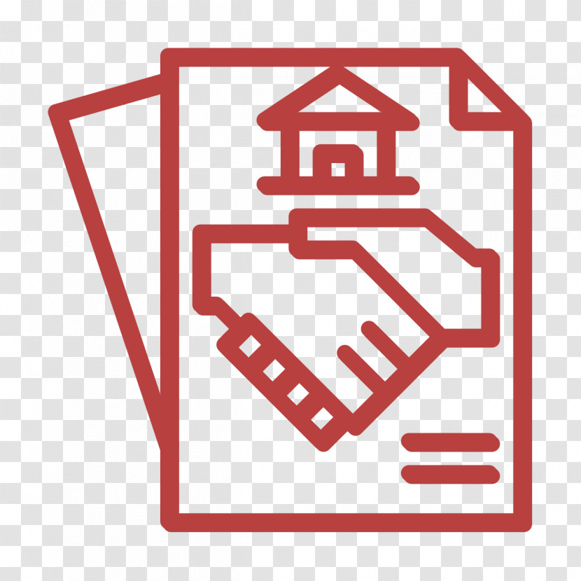 Real Estate Icon Contract Icon Transparent PNG