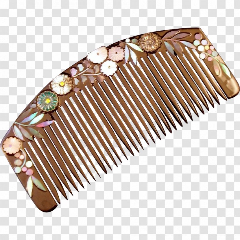 Comb Hairpin Kanzashi Hairstyle - Japanese Wood Transparent PNG