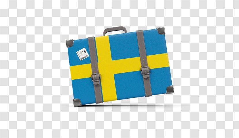 Flag Of Sweden Royalty-free Suitcase Fotolia - Electric Blue - Bag Transparent PNG