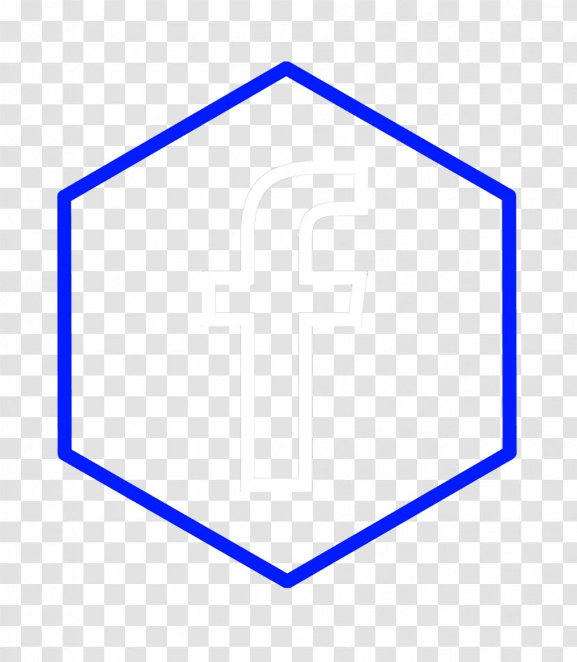 Line Point Angle Font - Blue - Golden Hexagon Transparent PNG