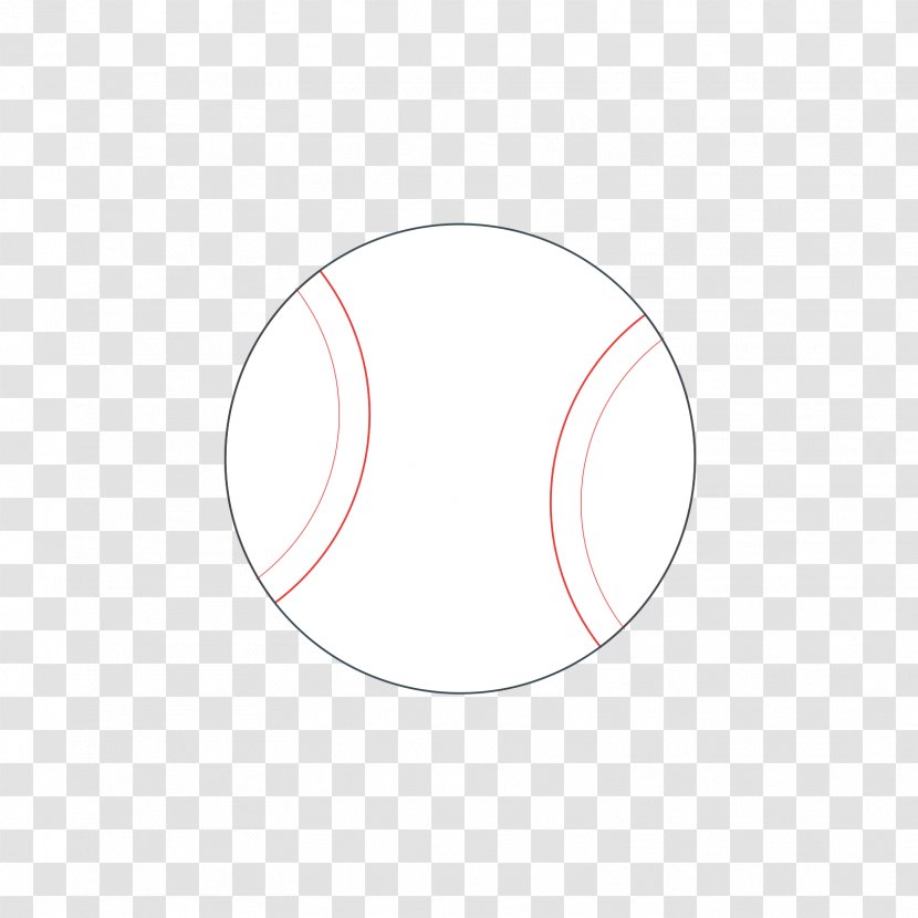 White Tennis Ball - Red - And Transparent PNG