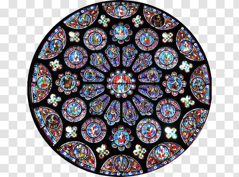 Chartres Cathedral Rose Window Gothic Architecture Notre-Dame De Paris - Art - Arts And Crafts Transparent PNG