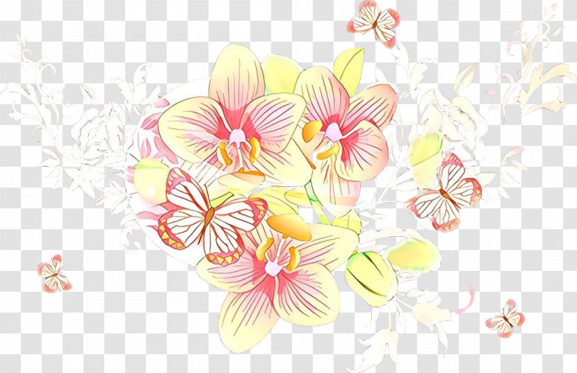 Bouquet Of Flowers Drawing - Moth Orchids - Orchid Transparent PNG