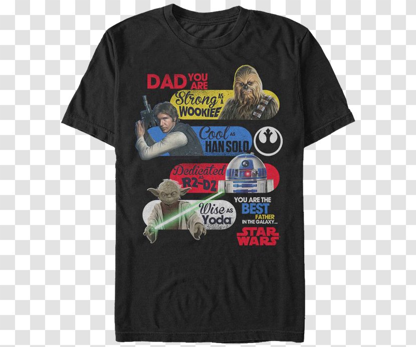 Printed T-shirt Father Yoda - Sleeve Transparent PNG