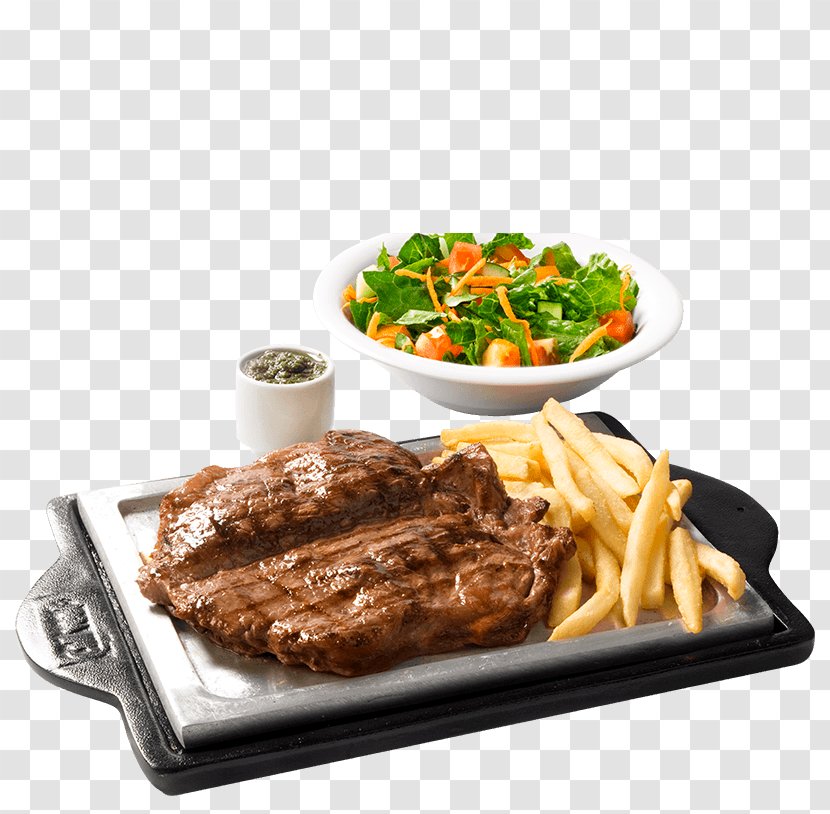 Steak Frites French Fries Cipres Plaza Shopping Center Full Breakfast Meat Chop - Asado Transparent PNG