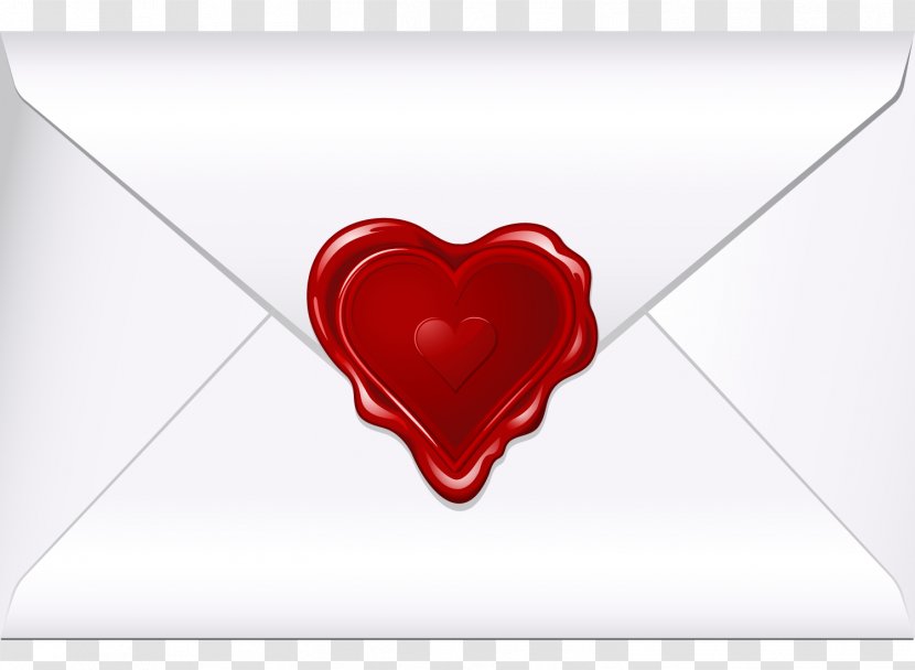 Envelope Valentines Day Heart Clip Art - Frame - Vector Transparent PNG