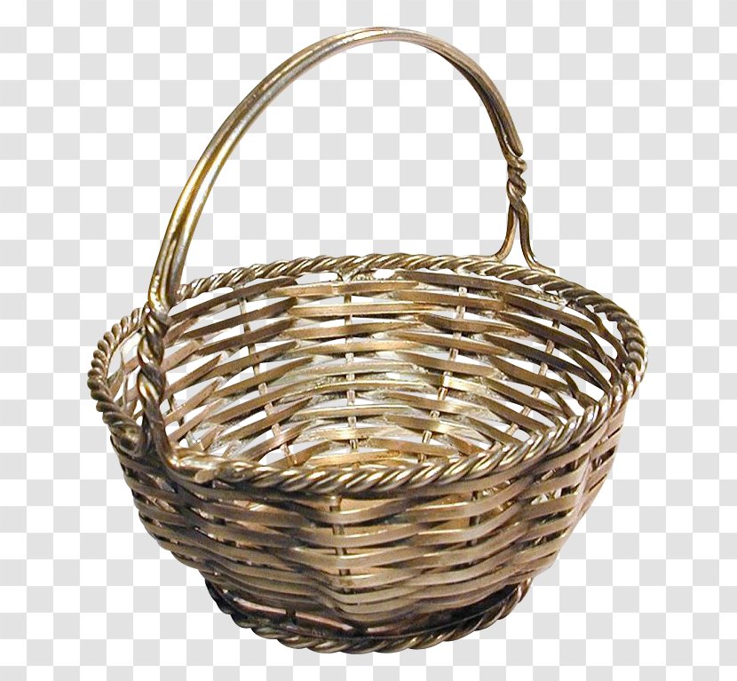 Wicker Basket Weaving A-Tisket Silver - Sterling - Food Gift Baskets Transparent PNG