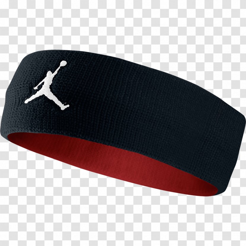 Jumpman Air Jordan Headband Nike Wristband - Black Transparent PNG