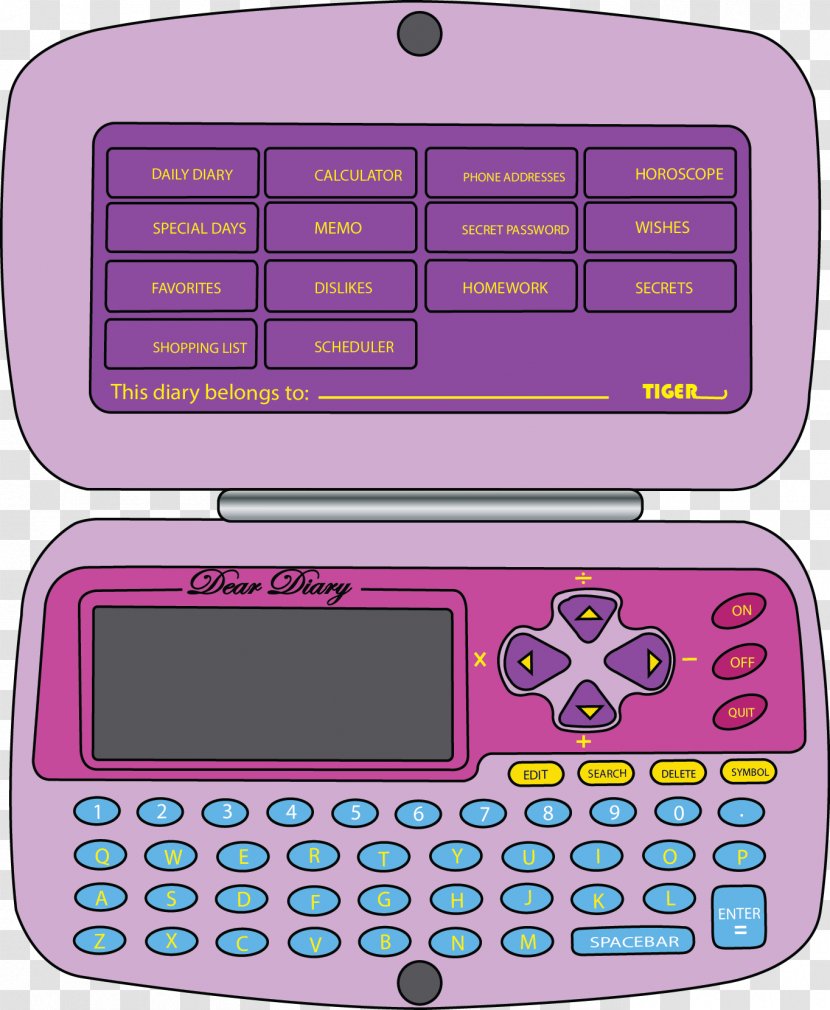 Electronics Calculator Portable Electronic Game - Purple Transparent PNG