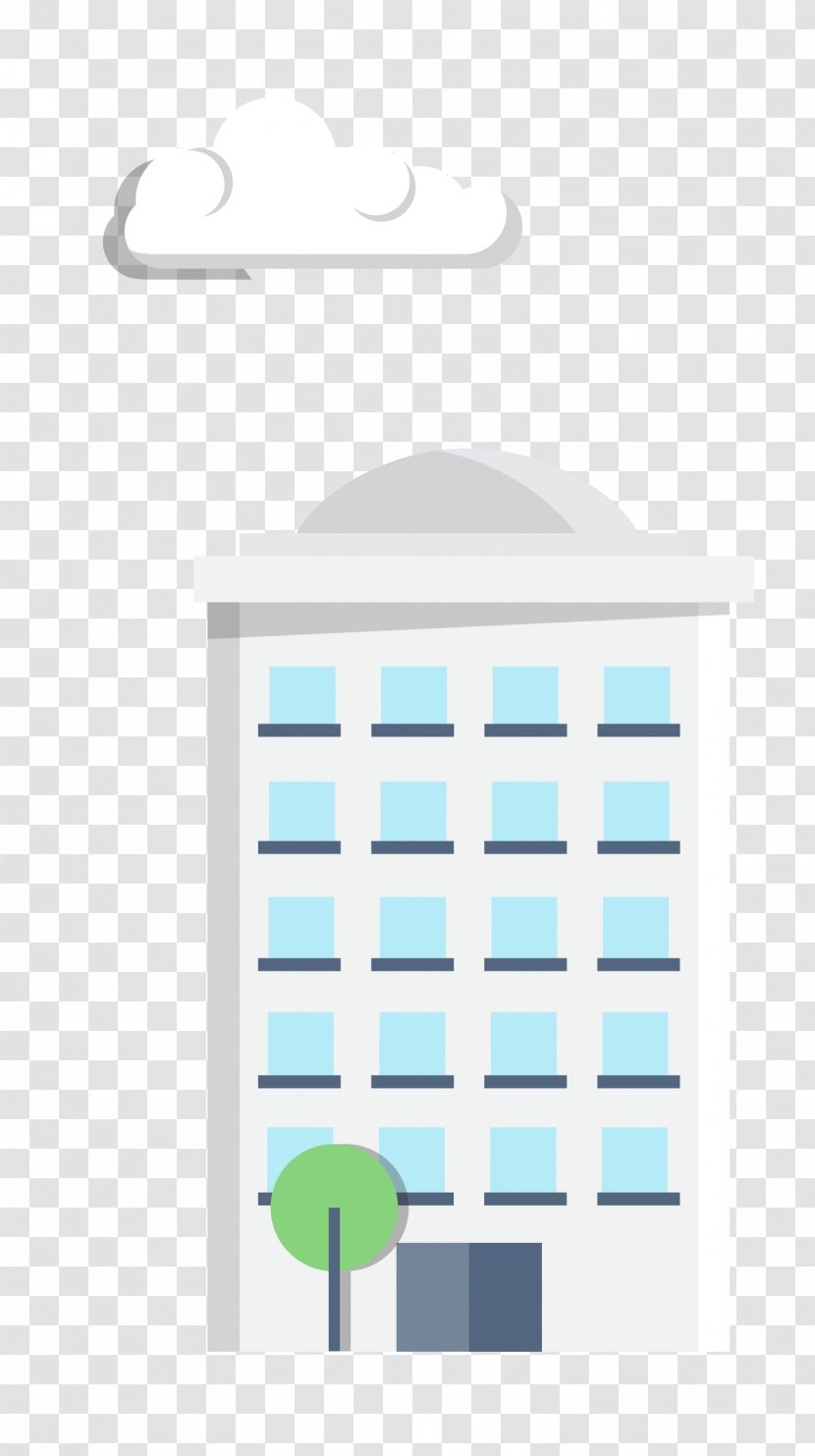 Paper Window Blue Pattern - Vector Building Material Transparent PNG