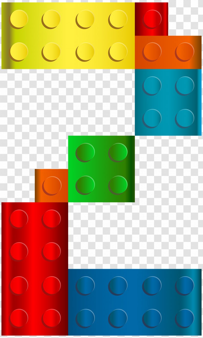 LEGO Clip Art - Rectangle - Lego Number Two Transparent Image Transparent PNG