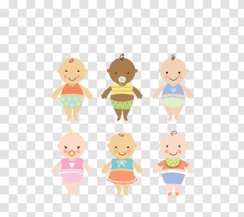 Infant Adobe Illustrator Child - Fictional Character - Vector Color Cartoon Small Baby Transparent PNG