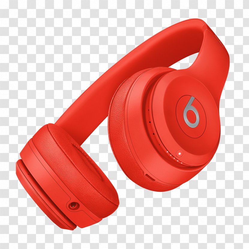 Beats Solo3 Electronics Apple Product Red Headphones - Sound Transparent PNG