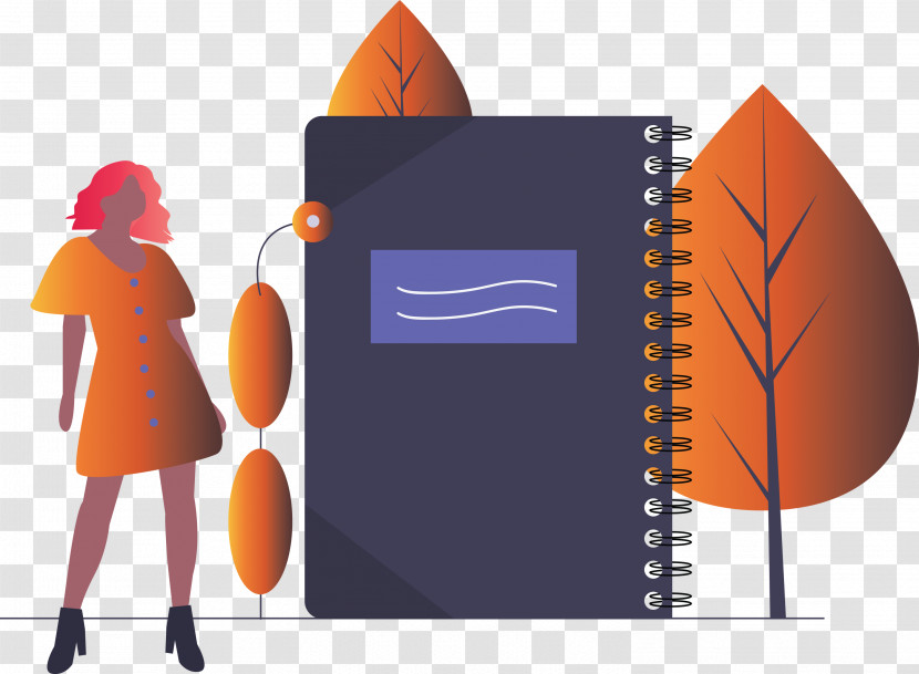 Notebook Girl Transparent PNG