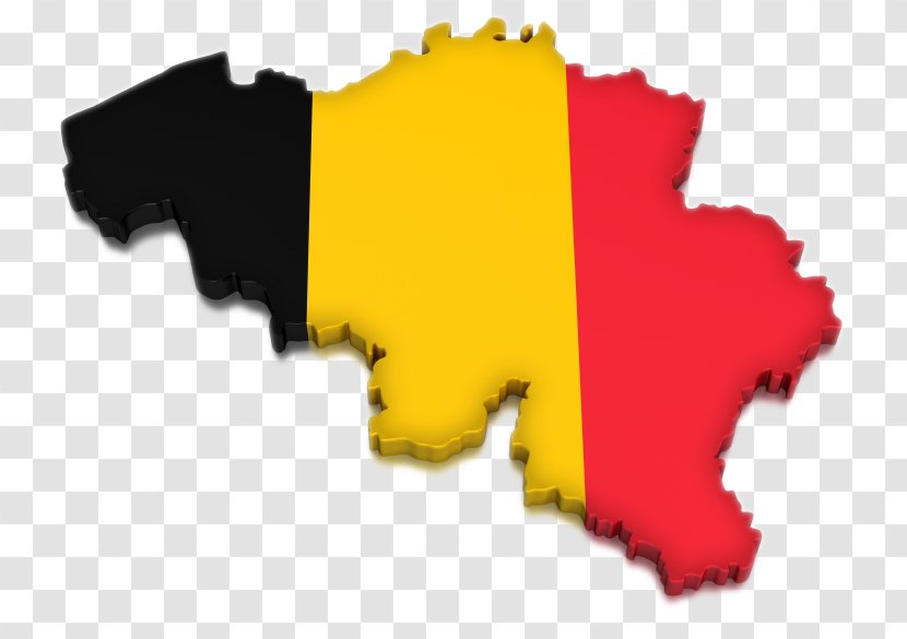 Flag Of Belgium Map - Tricolour Transparent PNG