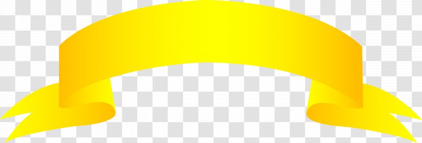 Yellow Beak Angle Clip Art - Ribbon Banner Clipart Transparent PNG