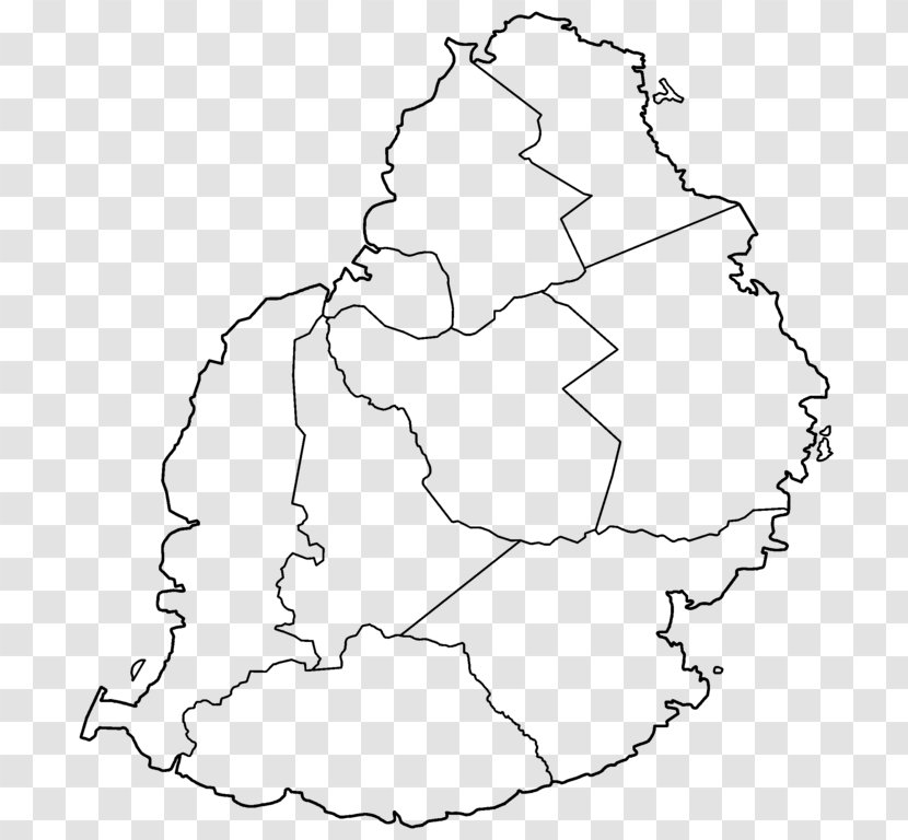 Port Louis Districts Of Mauritius Blank Map Rivière Noire District - Plaines Wilhems Transparent PNG