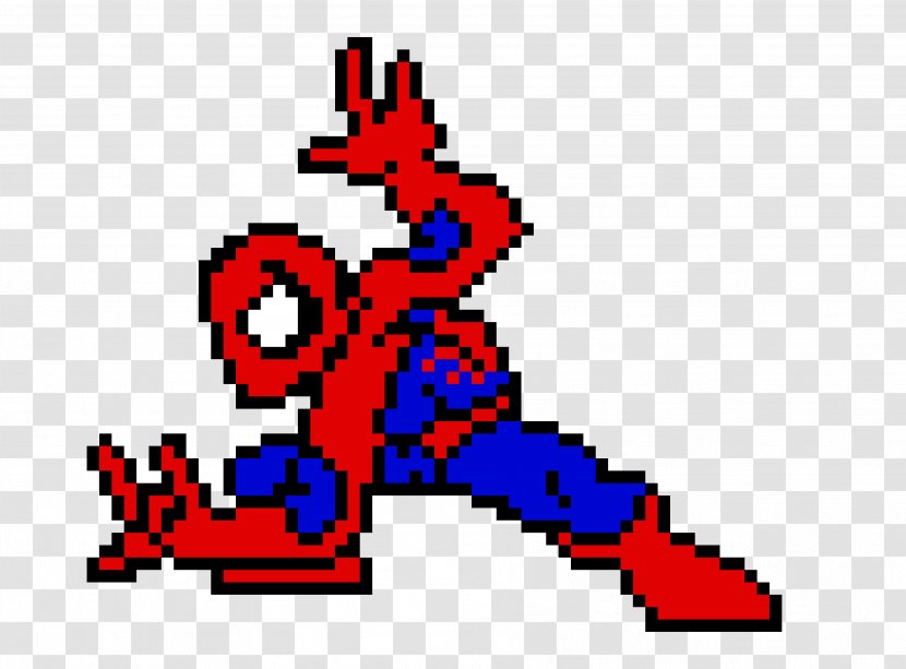 Spider-Man Minecraft Deadpool Pixel Art Iron Man - Point - Carnage Transparent PNG