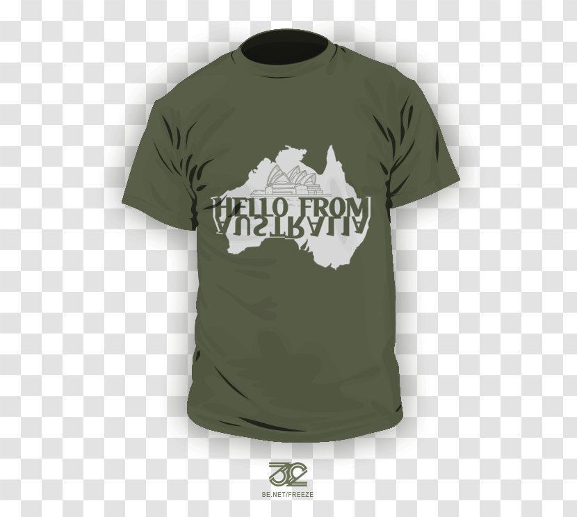 T-shirt Logo Green Sleeve Font Transparent PNG