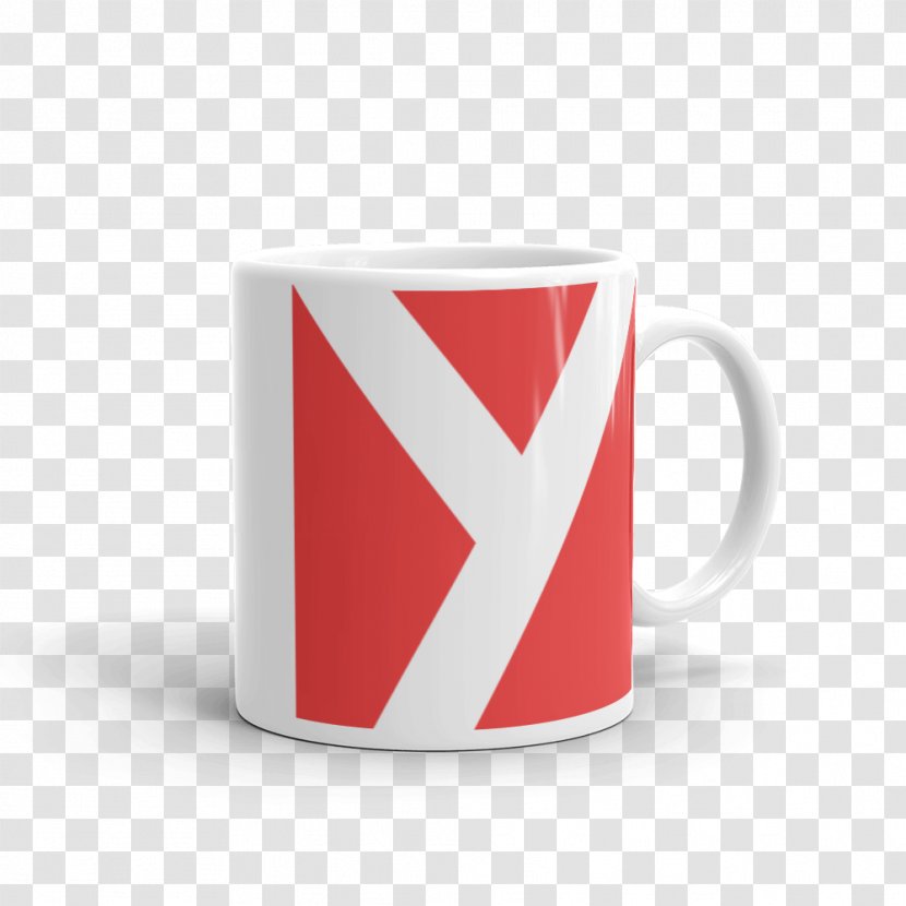 Coffee Cup Brand Mug Logo - Tableware - Yellow Handle Transparent PNG