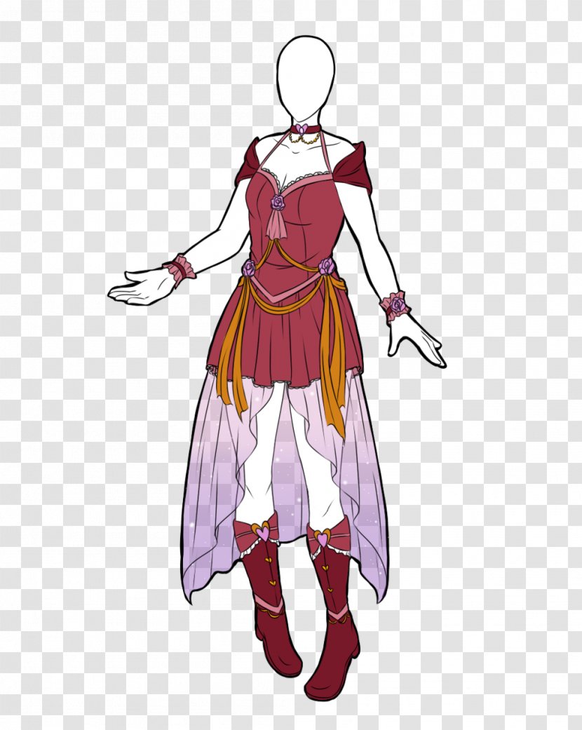 Costume Design Cartoon Magenta - Outerwear - Vi Transparent PNG