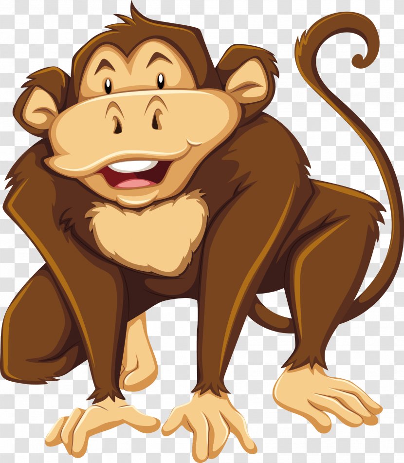 Gorilla Monkey Royalty-free Illustration - Big Cats - Vector Transparent PNG