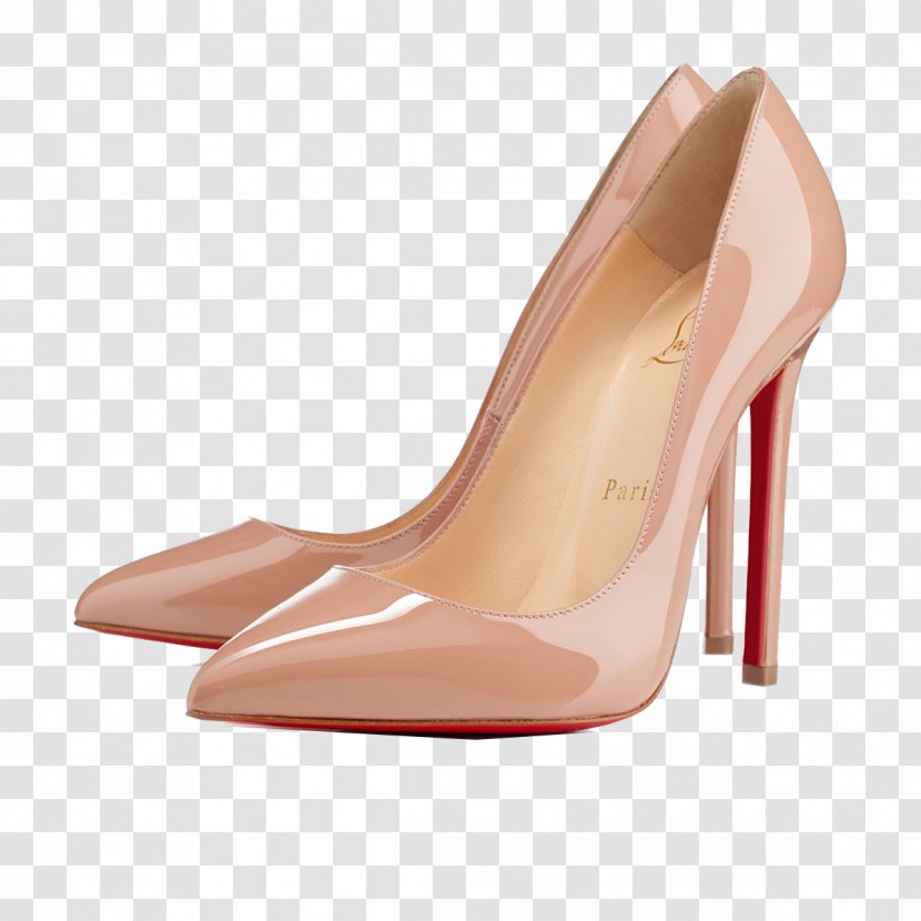Court Shoe High-heeled Patent Leather Peep-toe - Christian Louboutin - High Heel Transparent PNG