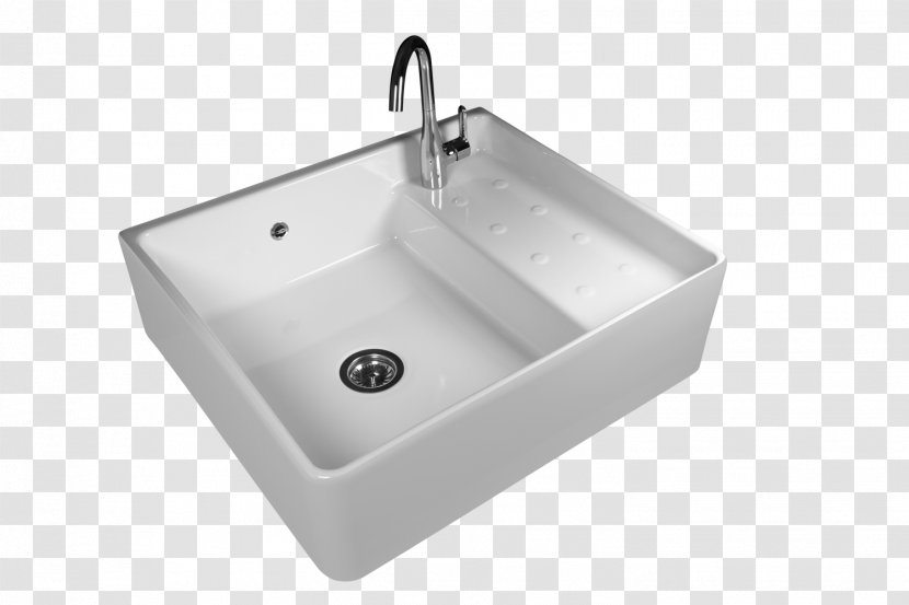 Kitchen Sink Tap Ceramic Fire Clay - Bowl Transparent PNG