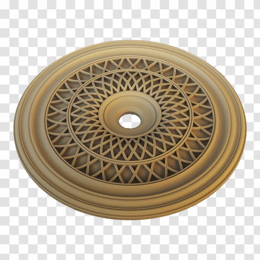 3D Computer Graphics Circle - Brass - Ring Golden European Suspended Ceiling Transparent PNG