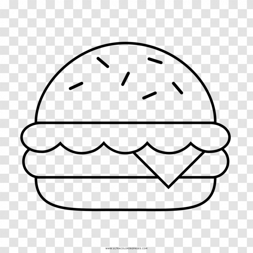Hamburger Cheeseburger Fast Food Drawing Coloring Book - Frame - Poster Transparent PNG