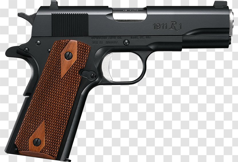 Remington 1911 R1 .45 ACP M1911 Pistol Firearm Semi-automatic - Air Gun - Handgun Transparent PNG