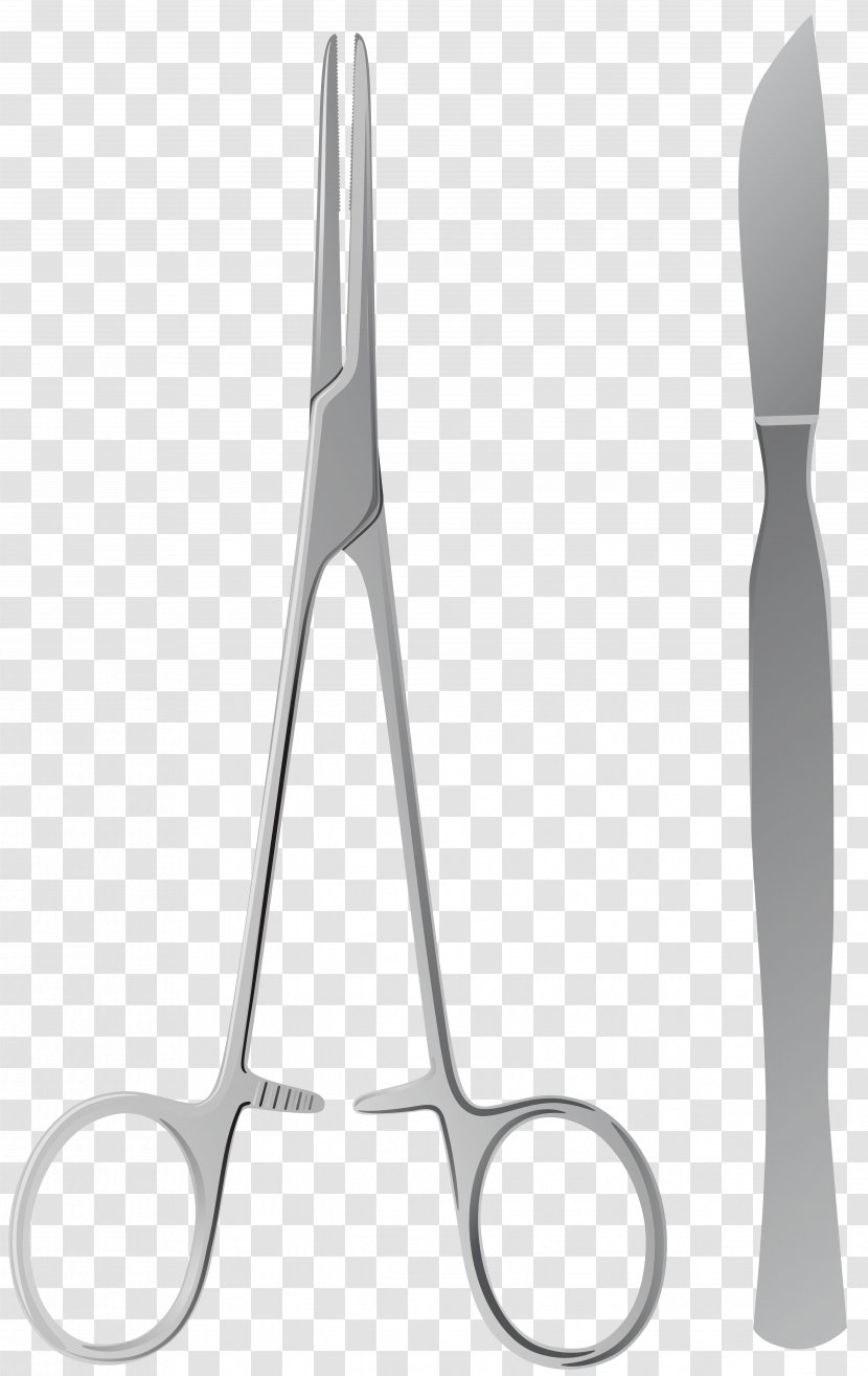 Forceps Surgical Instrument Medicine Clip Art - Scissors Transparent PNG